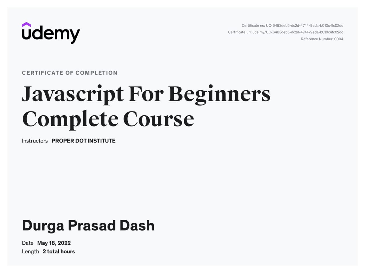 YAY !! THAT'S Java Script for beginner